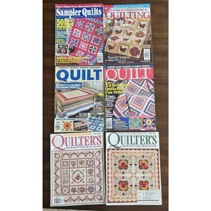 Vintage Quilt Pattern Magazine Lot Of 6 By Quilter’s, Sample Quilts, Quilt, APQ